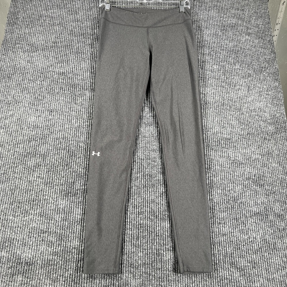 Under Armour Leggings Womens Medium Gray Heat Gear Compression Workout Active